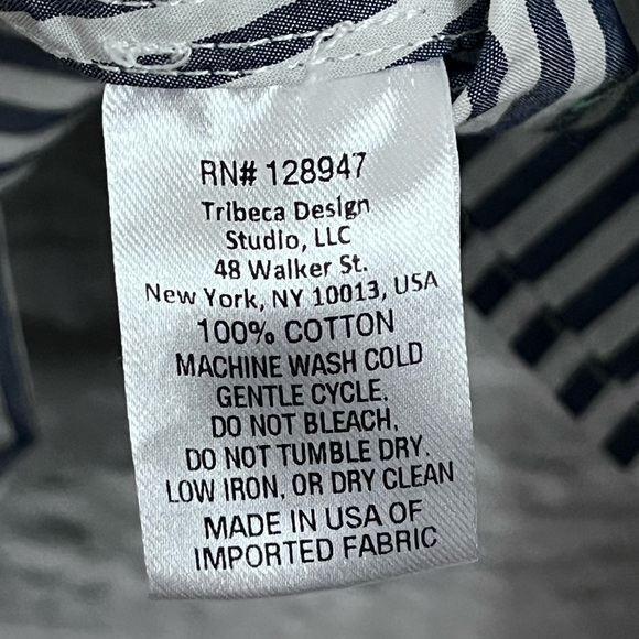 Nili Lotan Sabine Striped Shirt Single Button Blue White Stripe - Size XS - Picture 12 of 16